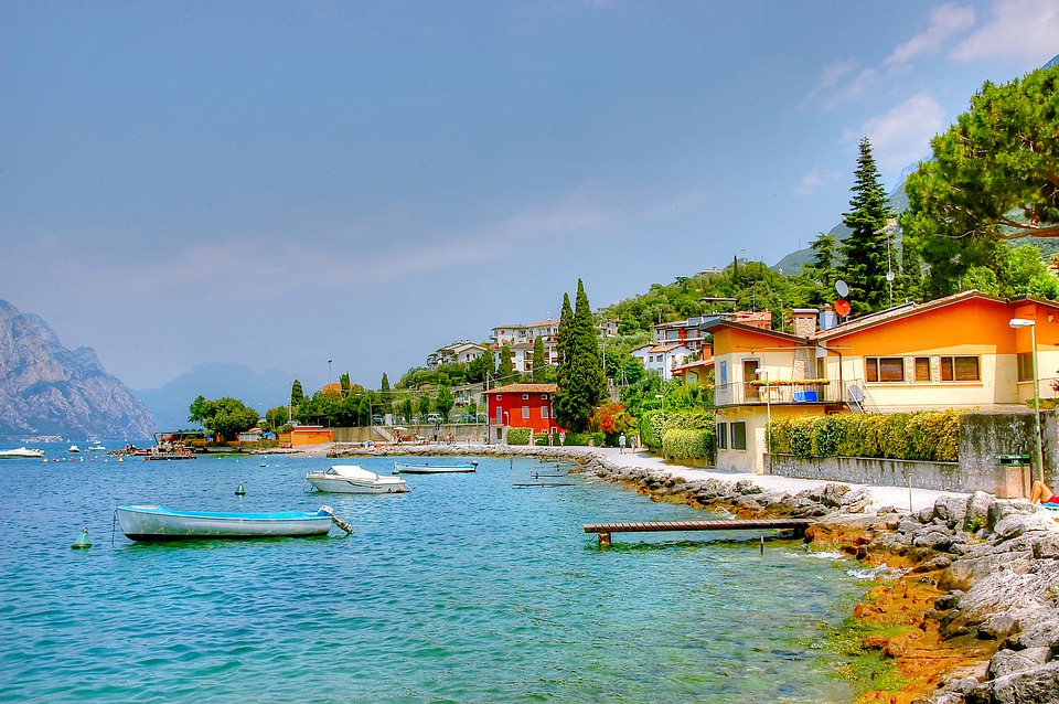 Landscape Garda Vacations Water Italy Malcesine